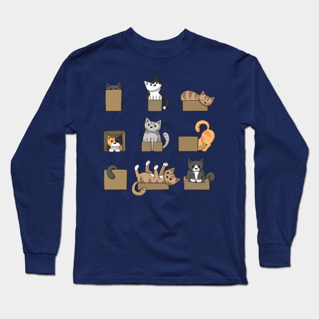 Little boxes Long Sleeve T-Shirt by Doodlecats 